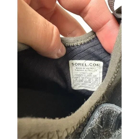 SOREL ALPINE TUNDRA KINETIC ATHLETIC SHOES SNEAKERS size 9 FOREST GREEN - Picture 6 of 9